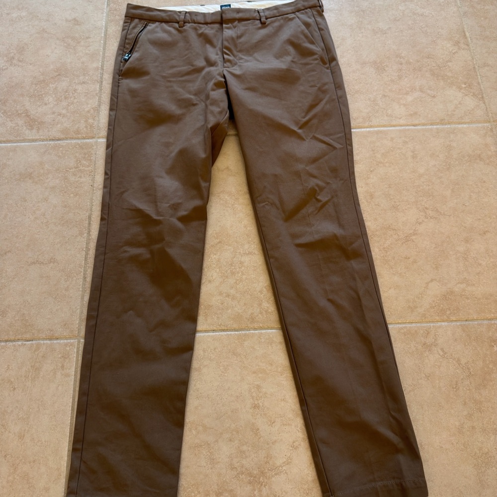 Hugo Boss Chocolate Brown Slim Chinos